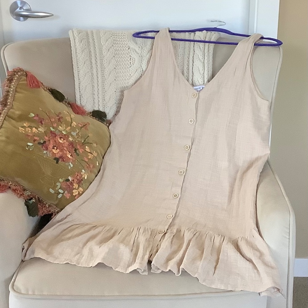 FINAL SALE!  HYFVE summer mini dress 100% cotton. Size L.